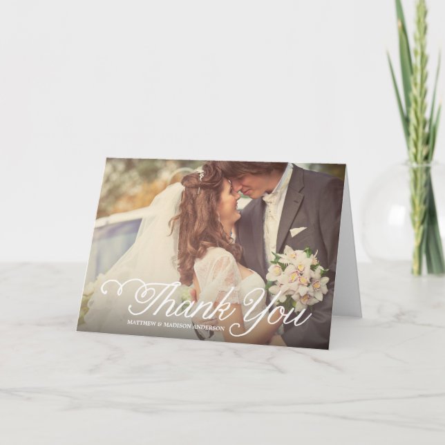 The Sweetest Day | Wedding Thank You Greeting Card (Front)