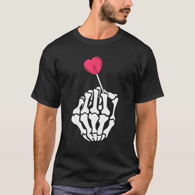 The Sweetest Heart Lolly Candy Heart Funny Valenti T-Shirt (Front)
