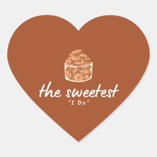 The Sweetest 'I Do' Brown And White Wedding Seal