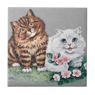 The Sweetest Pair, Louis Wain Ceramic Tile
