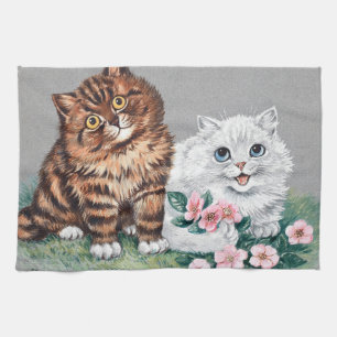 The Sweetest Pair, Louis Wain Tea Towel
