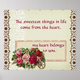 The Sweetest Things in Life Vintage Poster