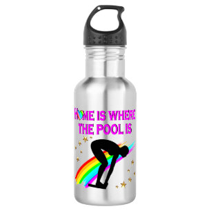 THE SWIMMER IS ALWAYS READY FOR THE POOL 532 ML WATER BOTTLE