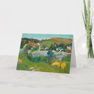 The Swineherd   Paul Gauguin Card