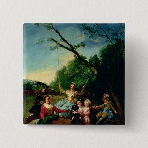 The Swing 15 Cm Square Badge