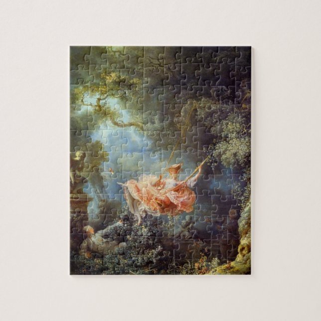 The Swing 1767 by Jean-Honoré Fragonard Jigsaw Puzzle (Vertical)
