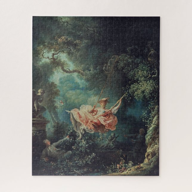The Swing by Fragonard – Rococo Art Jigsaw Puzzle (Vertical)