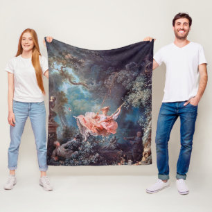 The Swing, Fragonard Fleece Blanket