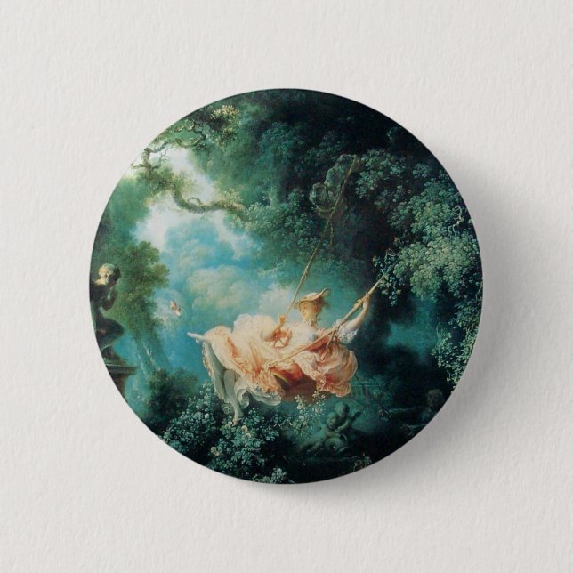 THE SWING  green pink 6 Cm Round Badge (Front)