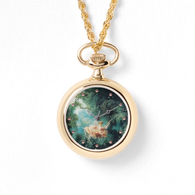 THE SWING  green pink Watch (Front)