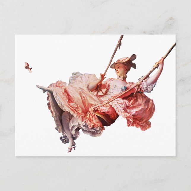 The Swing painting by Jean-Honoré Fragonard  Postcard (Front)