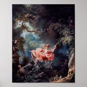 The Swing painting by Jean-Honoré Fragonard Poster