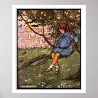 The Swinging Bough by Florence Harrison Poster