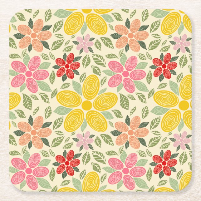 The Swirl Garden Coaster (Front)