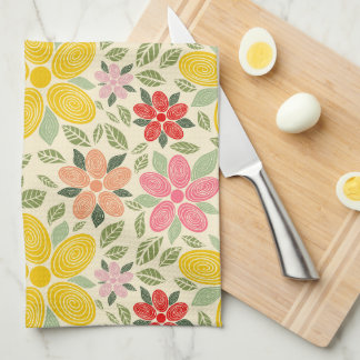 The Swirl Garden Kitchen Towel