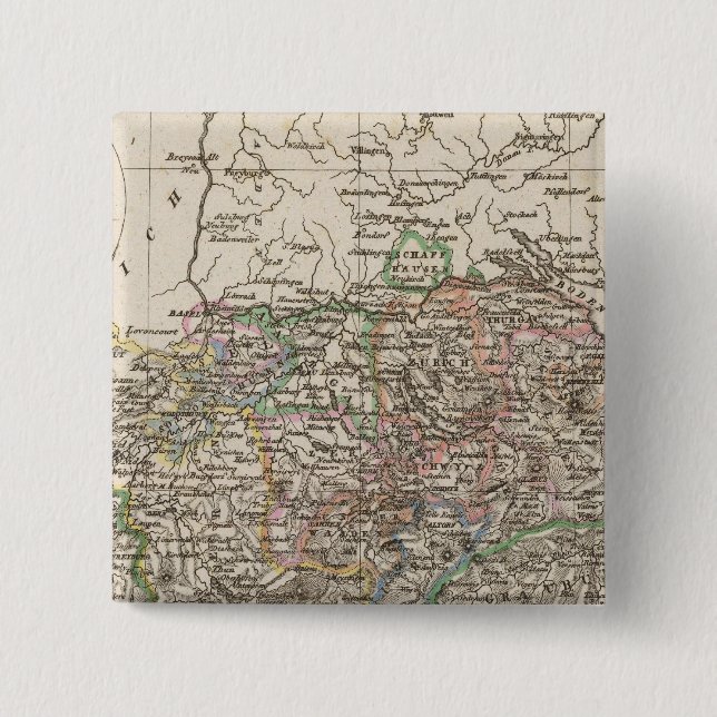 the Switzerland 15 Cm Square Badge (Front)