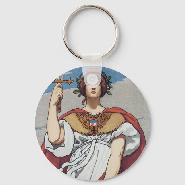 The Sword is Drawn, The Navy Upholds It Key Ring (Front)