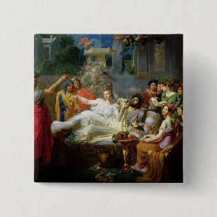 The Sword of Damocles 15 Cm Square Badge
