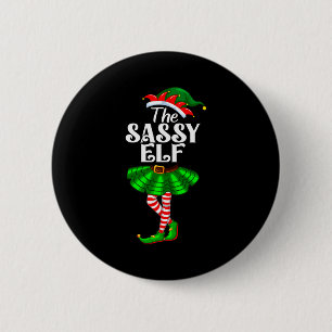 The Sy Elf Xmas Funny Christmas Matching Family Pa 6 Cm Round Badge