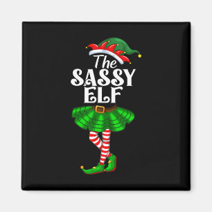 The Sy Elf Xmas Funny Christmas Matching Family Pa Magnet