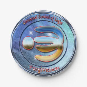 The symbol of forgiveness paper plate