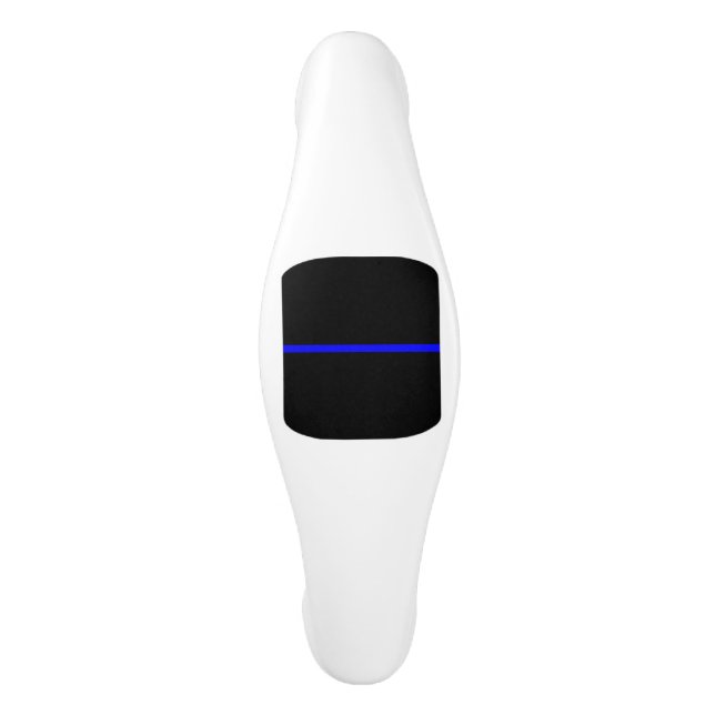 The Symbolic Thin Blue Line Concept Ceramic Cabinet Pull (Front)