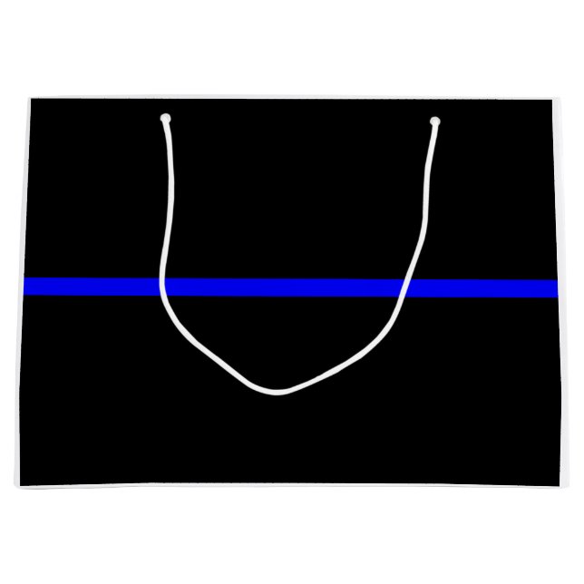 The Symbolic Thin Blue Line Concept Large Gift Bag (Front)