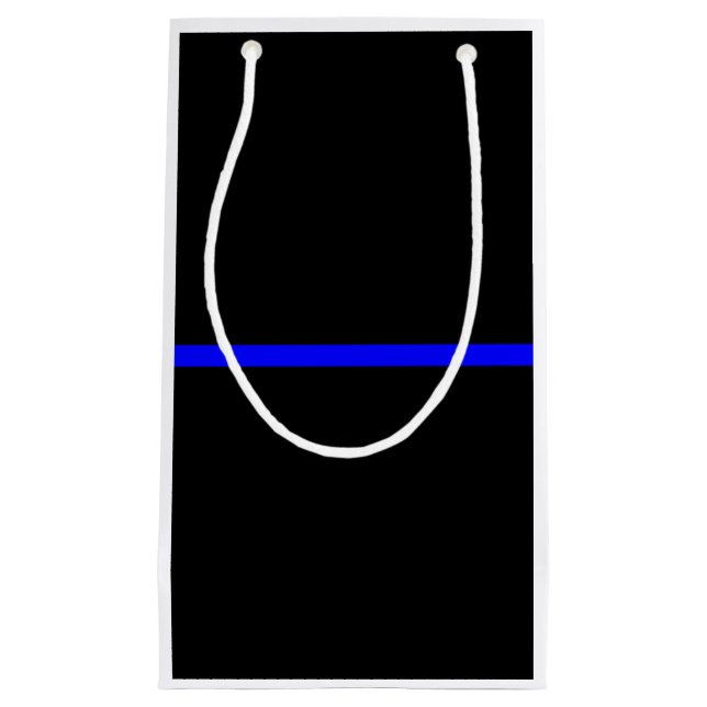 The Symbolic Thin Blue Line Concept Small Gift Bag (Front)