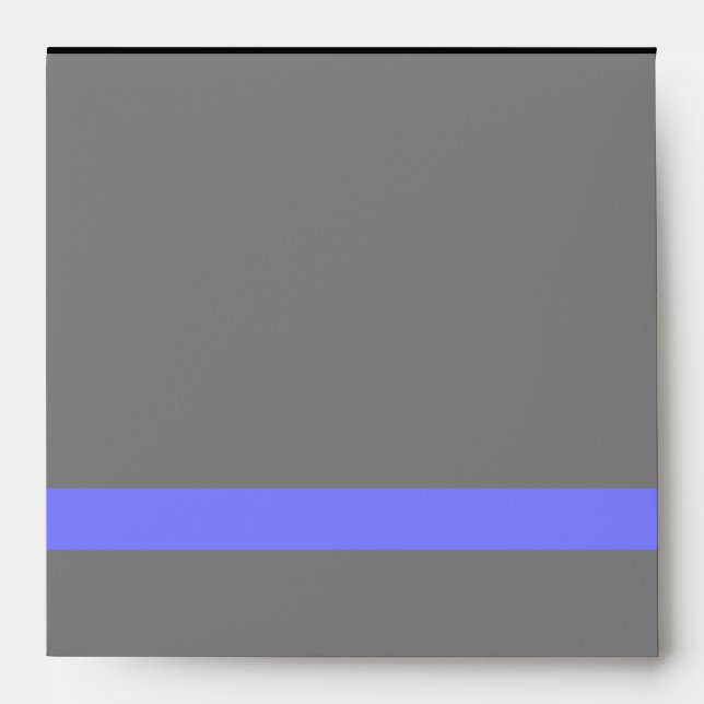 The Symbolic Thin Blue Line Horizontal Black Envelopes (Front)