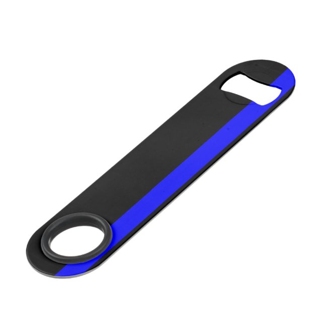 The Symbolic Thin Blue Line on Black (Back Angled)
