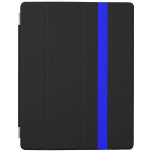 The Symbolic Thin Blue Line on Black iPad Cover
