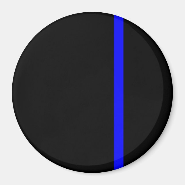 The Symbolic Thin Blue Line on Black Magnet (Front)