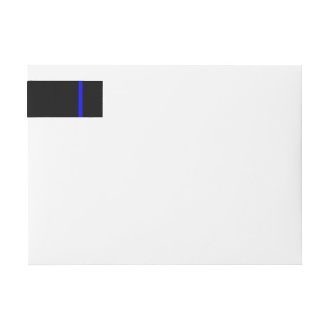 The Symbolic Thin Blue Line on Black Wrap Around Label (Front)