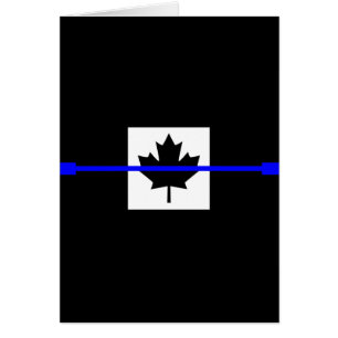 The Symbolic Thin Blue Line on Canadian Flag