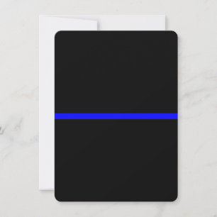 The Symbolic Thin Blue Line on Solid Black