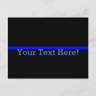 The Symbolic Thin Blue Line Personalise This Postcard