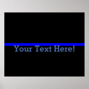 The Symbolic Thin Blue Line Personalise This Poster