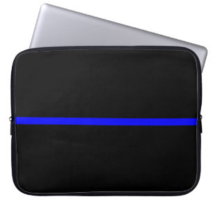 The Symbolic Thin Blue Line Statement Laptop Sleeve