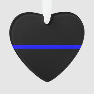 The Symbolic Thin Blue Line Statement Ornament
