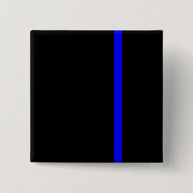 The Symbolic Thin Blue Line Vertical 15 Cm Square Badge (Front)