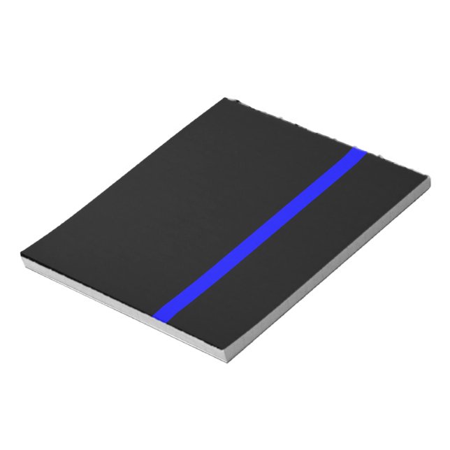 The Symbolic Thin Blue Line Vertical Notepad (Rotated)
