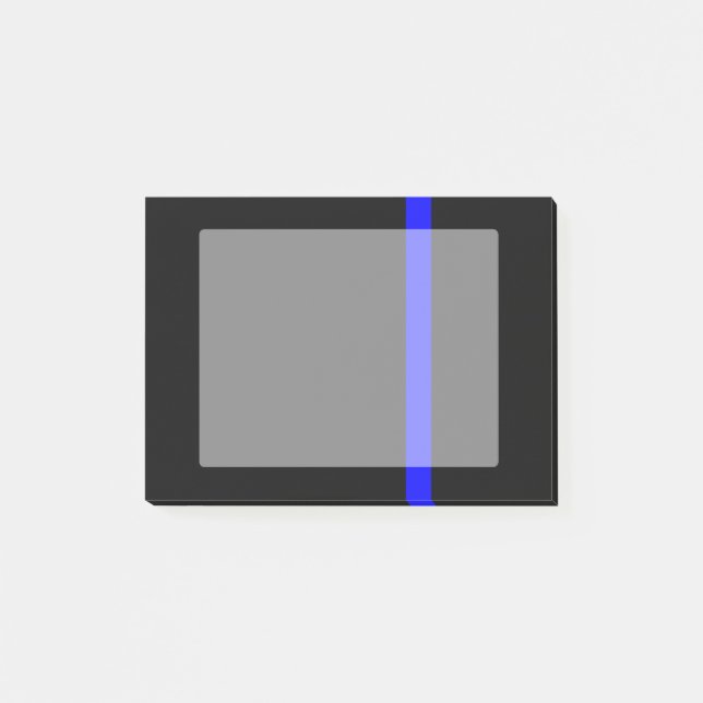 The Symbolic Thin Blue Line Vertical Post-it Notes (Front)