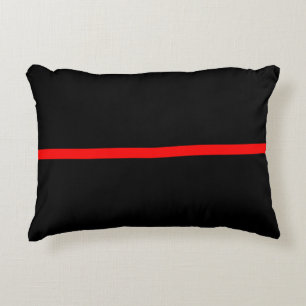 The Symbolic Thin Red Line Decor Decorative Cushion