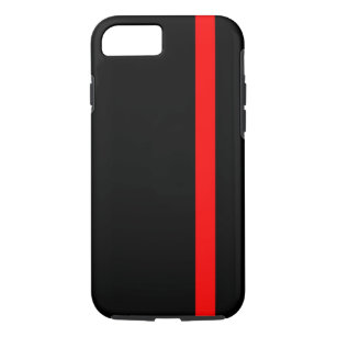 The Symbolic Thin Red Line on Black on a Case-Mate iPhone Case