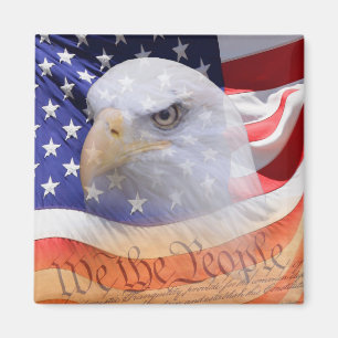 The symbols of freedom magnet