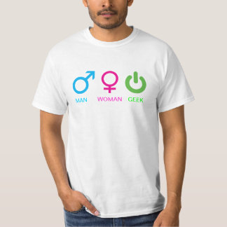 The Symbols of Male, Female and Geek - M1 T-Shirt