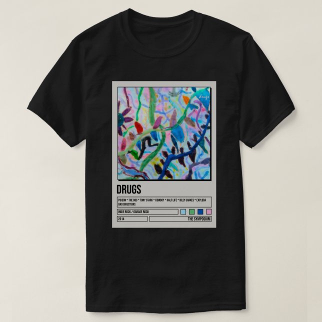 The Symposium Drugs album poster Poster T-Shirt (Design Front)