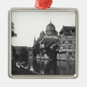 The synagogue at Nuremberg, c.1910 Metal Ornament