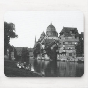 The synagogue at Nuremberg, c.1910 Mouse Pad