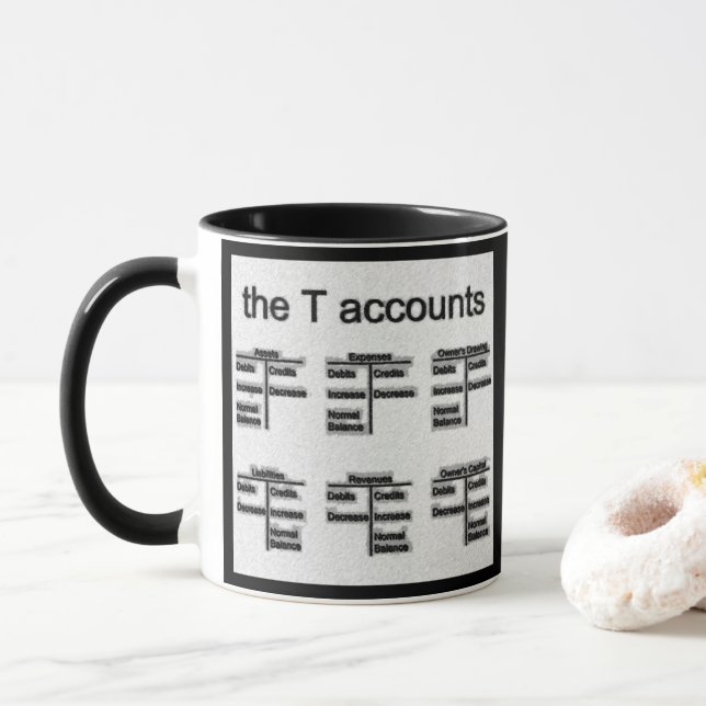 "The T Accounts" Mug (With Donut)